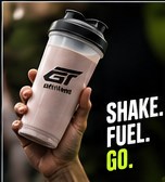 Branded Gain Train protein shake concept
